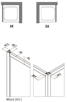 Samo Неподвижная стенка для душевого бокса Eccelsa sun-id-1420765 - Вид №2