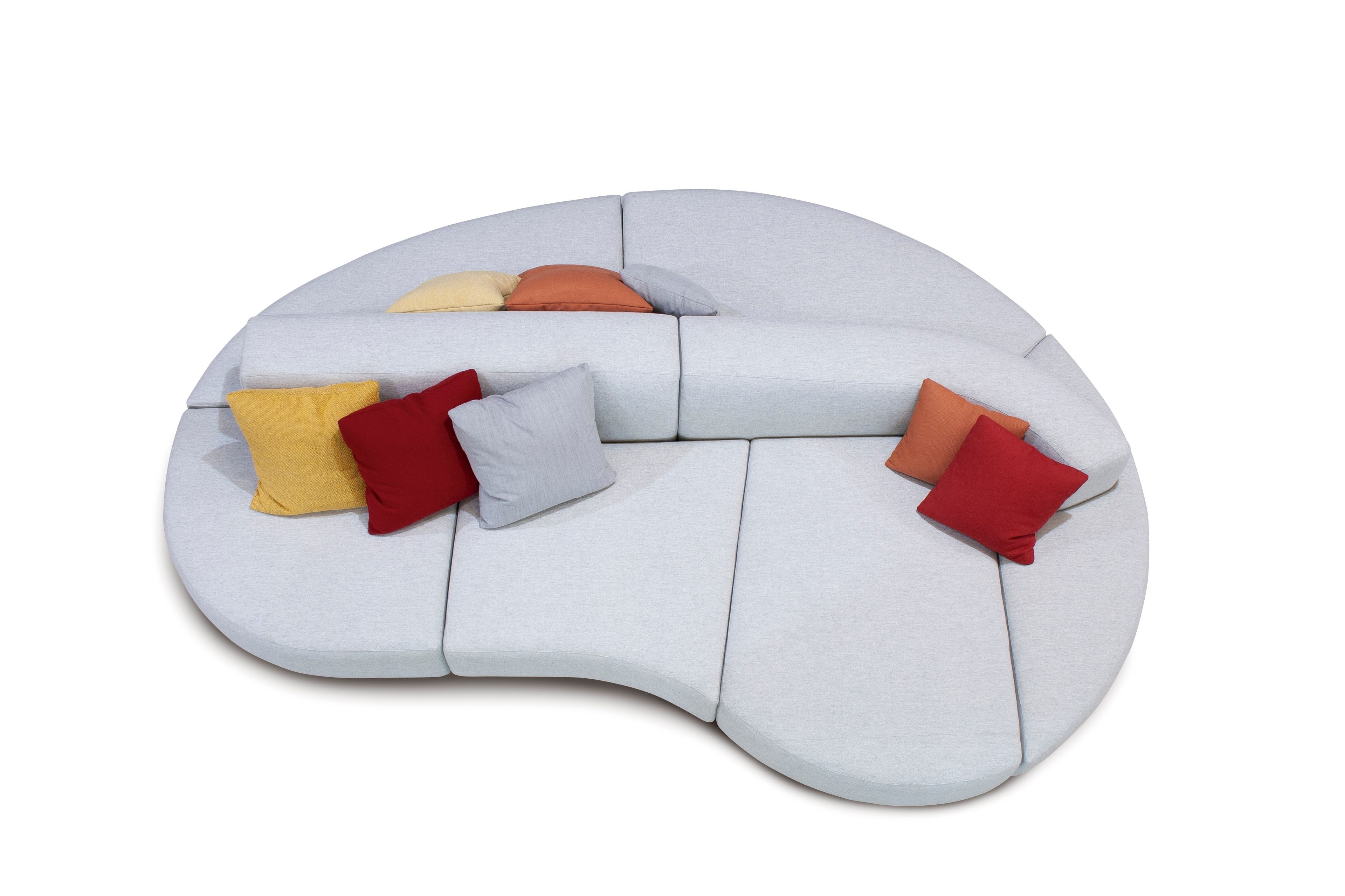 Двусторонняя изогнутая ткань диван CREARTE COLLECTIONS Lab Organic ARCH-00112827 - Вид №17