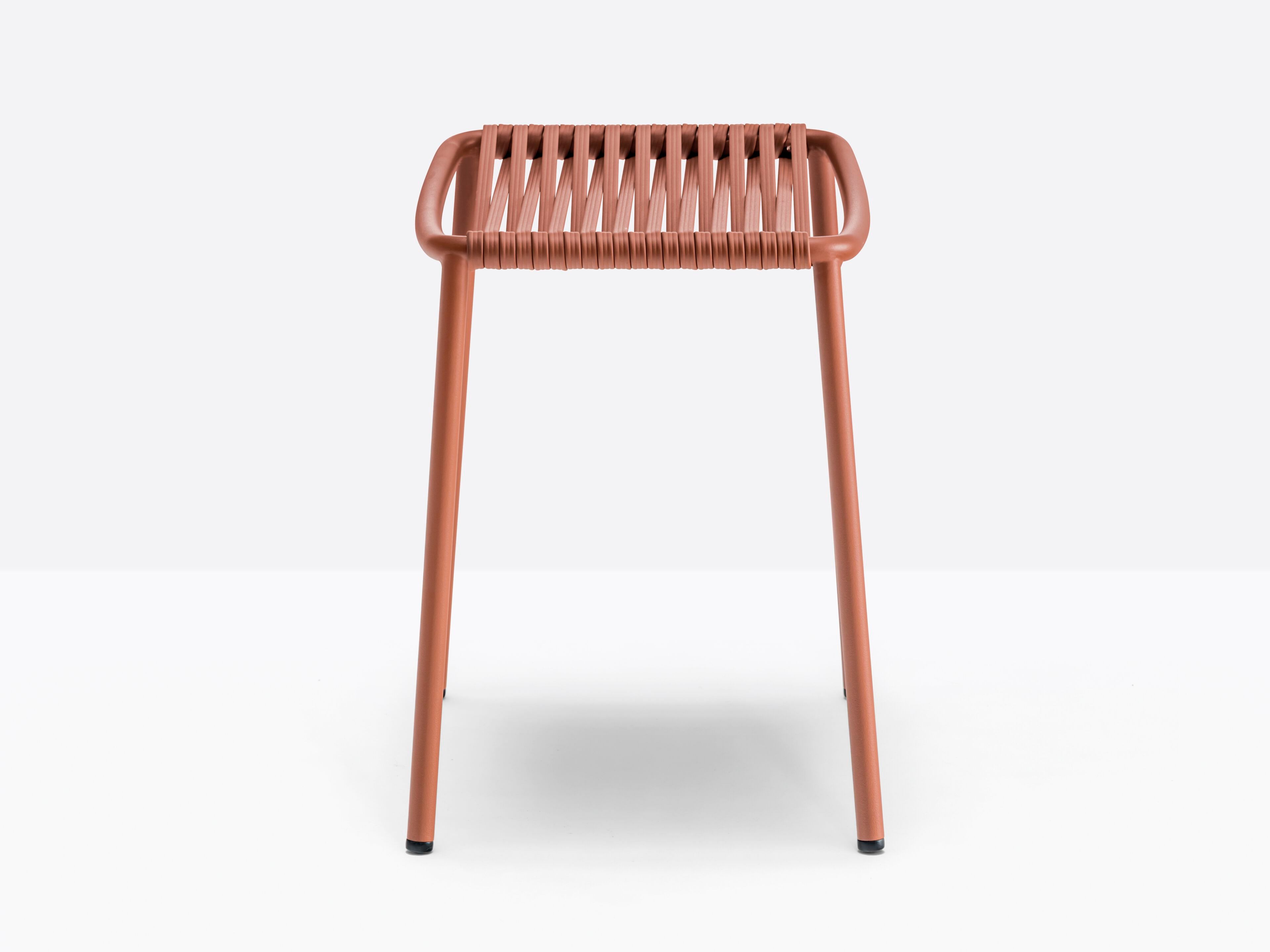 Стальной и ПВХ низкий садовый стул Pedrali Philía ARCH-00037085 - Вид №1