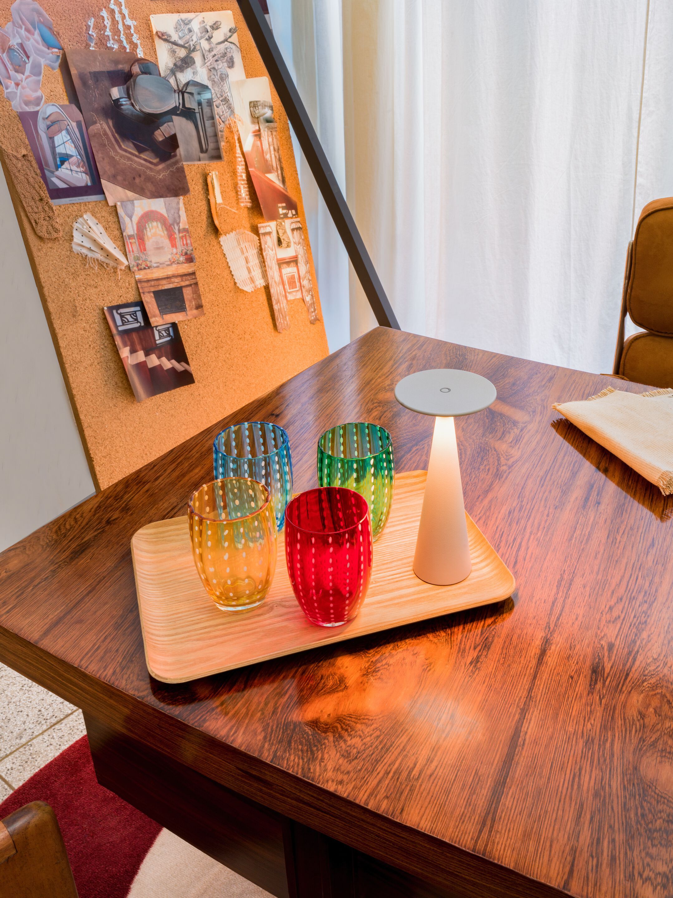 Алюминиевая аккумуляторная настольная лампа Zafferano DAMINA ARCH-00129759 - Вид №6