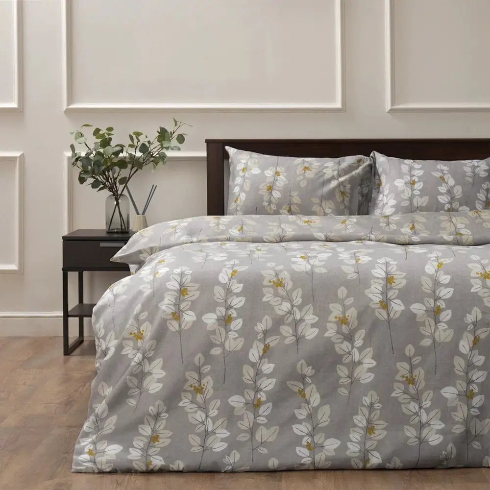 Комплект постельного белья Eclair Лэй двуспальный полисатин мокрый песок STLM-2012366 - Вид №4