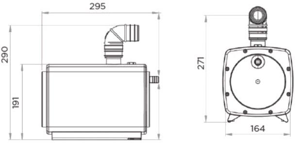 Sanitrit Сливной насос / душевой поддон Sanifoor+ sun-id-1451112 - Вид №4