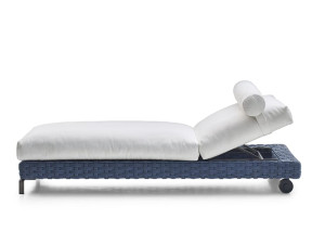 Лежак для сада с колесами