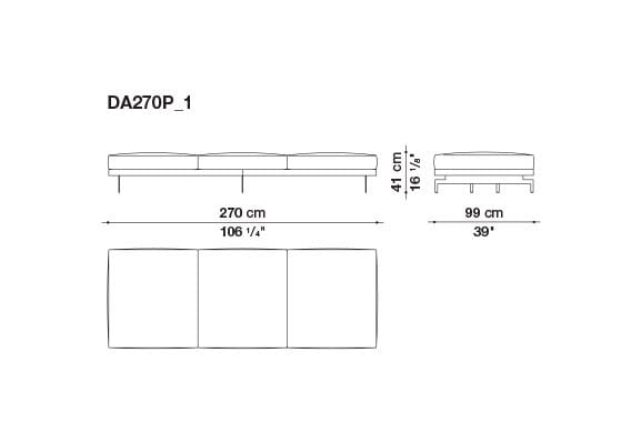 3-местный тканевый диван B&B Italia док ARCH-00033457 - Вид №130