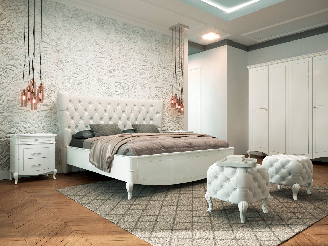 Деревянная тумбочка с ящиками CASA +39 Prestige 2 ARCH-00117696 - Вид №2