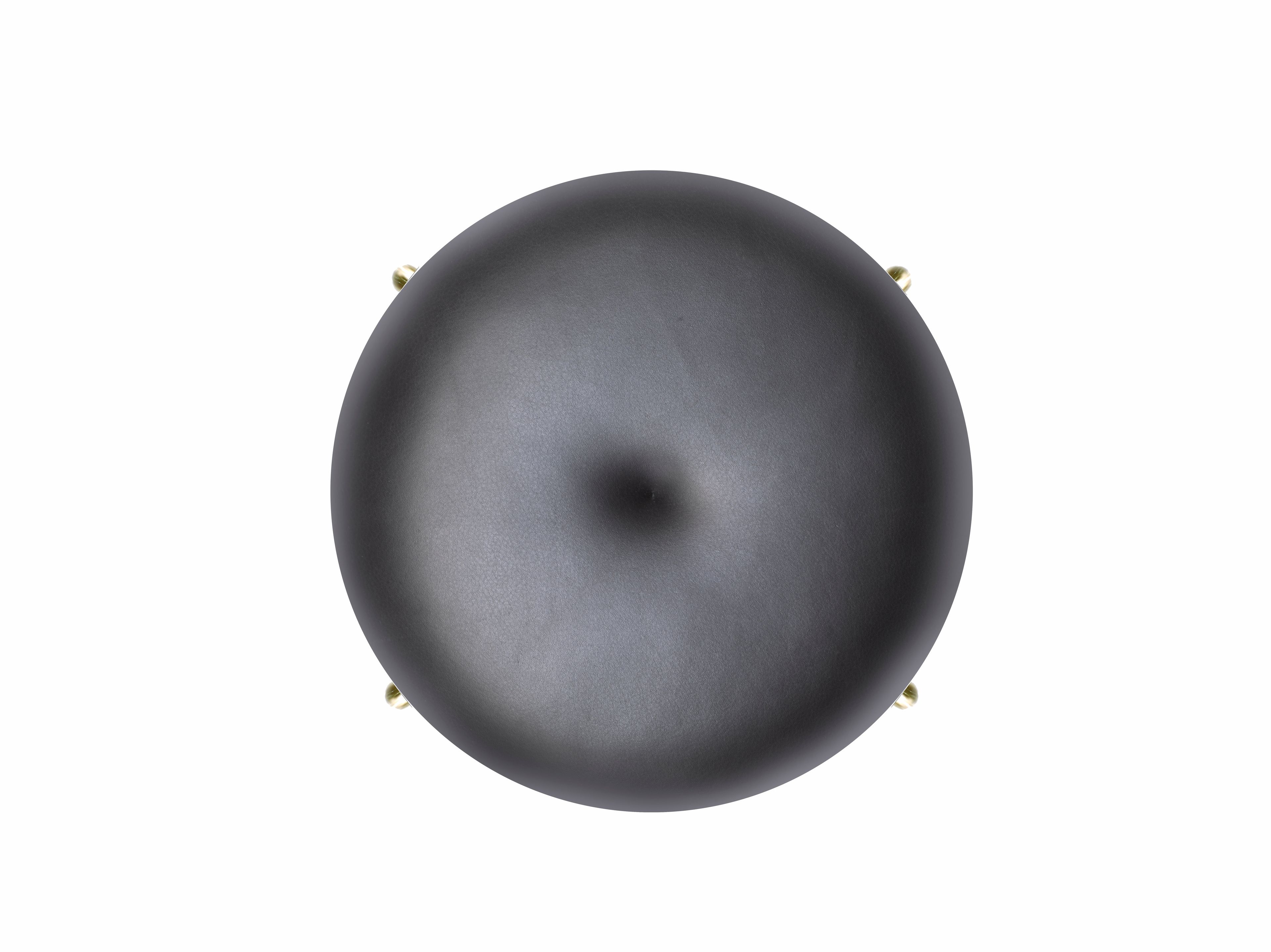 Стальной барный стул с подставкой для ног BassamFellows ARCH-00015520 - Вид №2