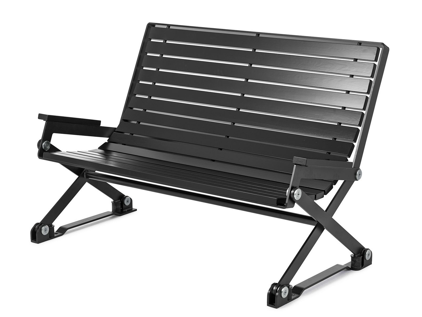 Деревянная скамейка с откидной спинкой Nola Industrier Kajen ARCH-00029419