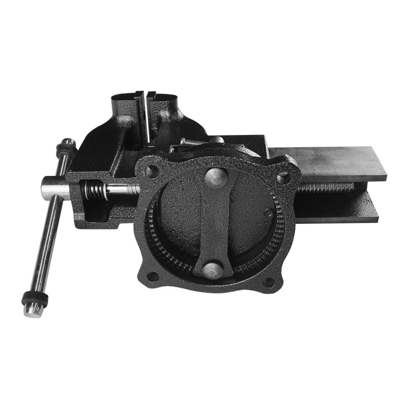 Тиски чугунные поворотные с наковальней "ЭГИР" 100мм BERGER BG1336 Верстакофф  - Вид №1