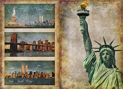 01477 Декупажная карта 30.8 x 44 см СК "Манхеттен" Чип-Арт 