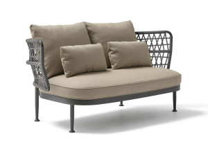 2-местный алюминиевый садовый диван с порошковым покрытием