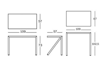 Высокий прямоугольный алюминиевый стол Magis Bureaurama ARCH-00125705 - Вид №1