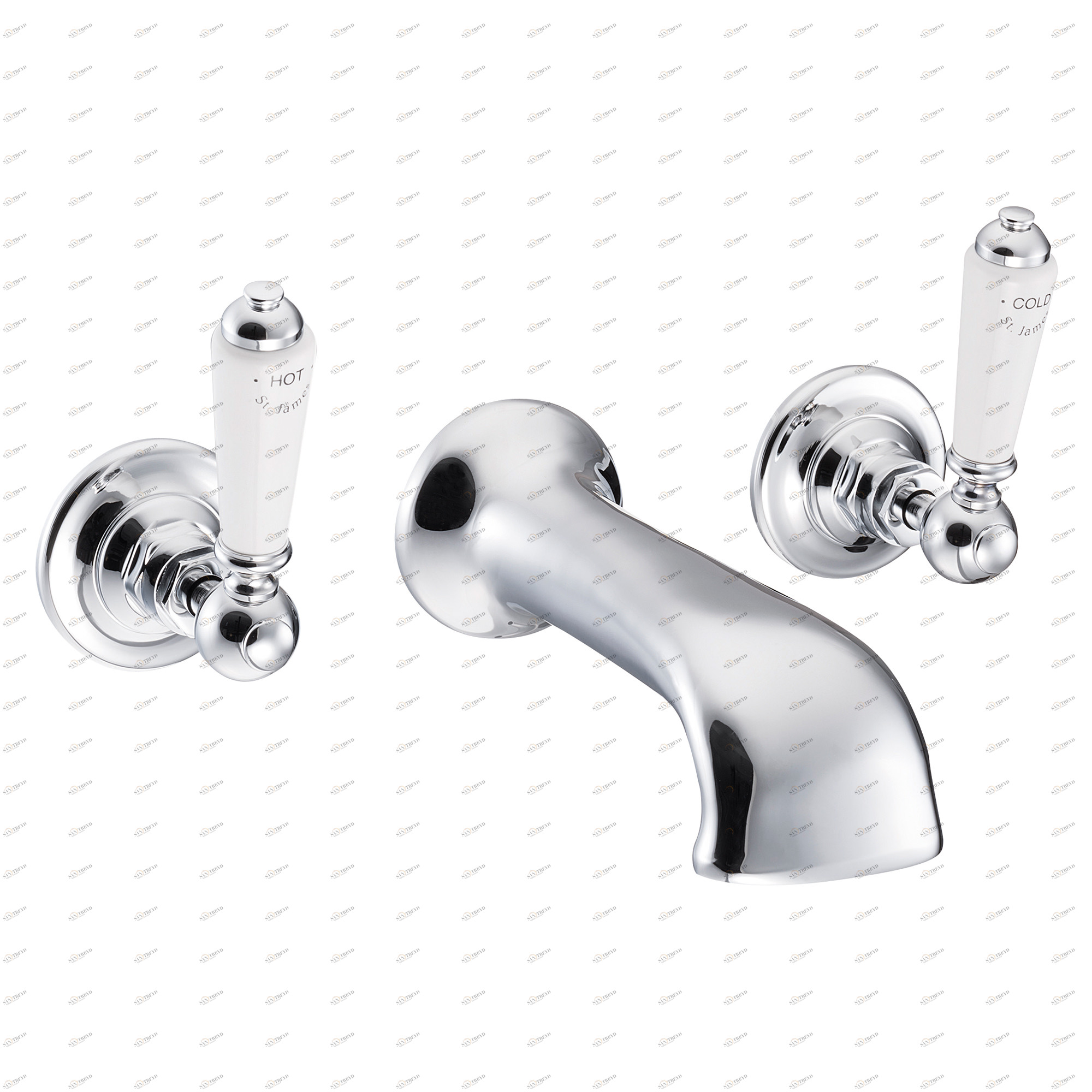 Traditional bathrooms Заливная арматура для ванны ASCOT на 3 отверстия Tb373.514.ag 