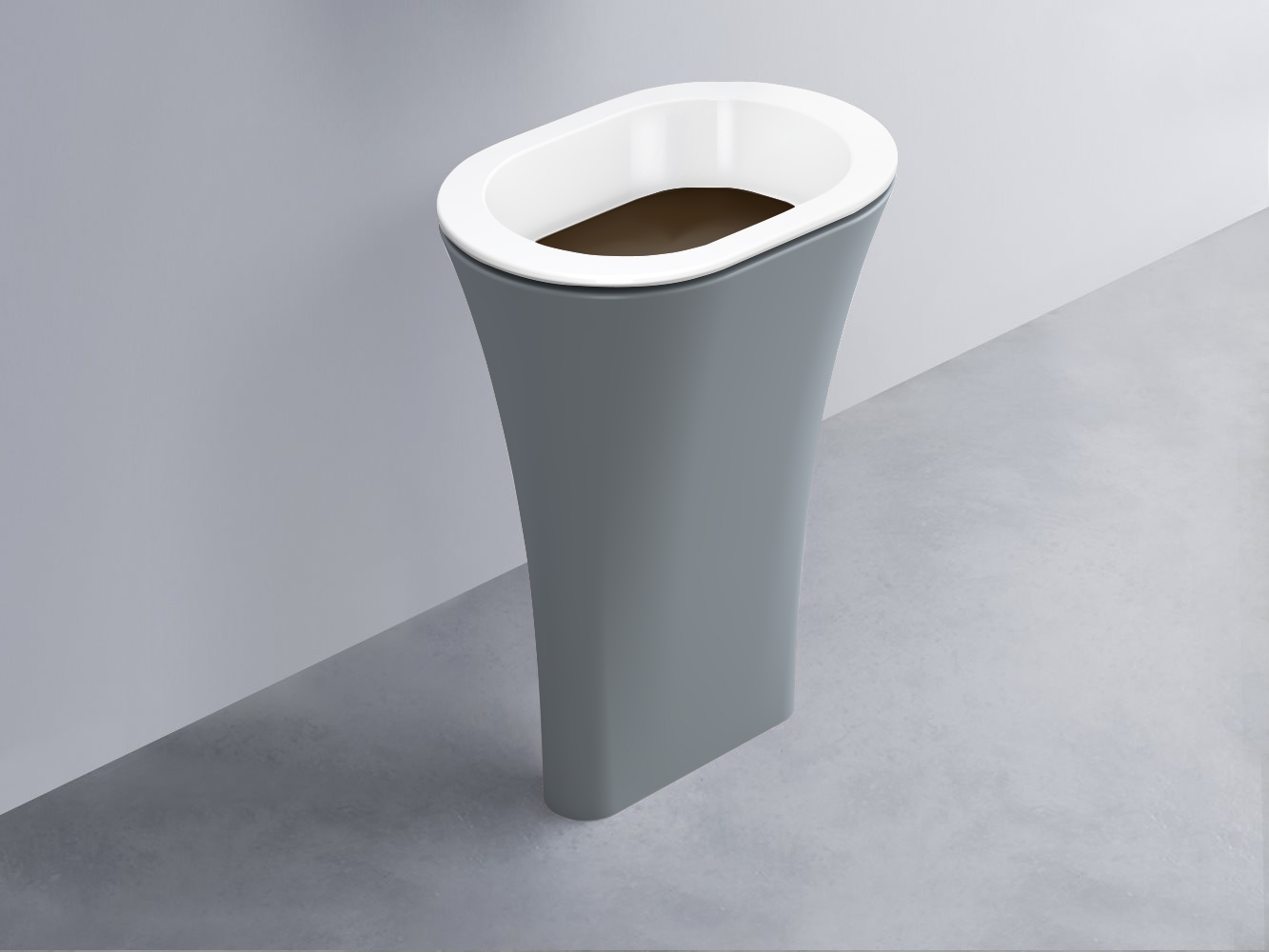 AMLA65-BL+AMPILO-CA+AMCOLO-BR Раковина Amedeo Ovale отдельностоящая cielo Enjoy + Amedeo Ceramica Cielo