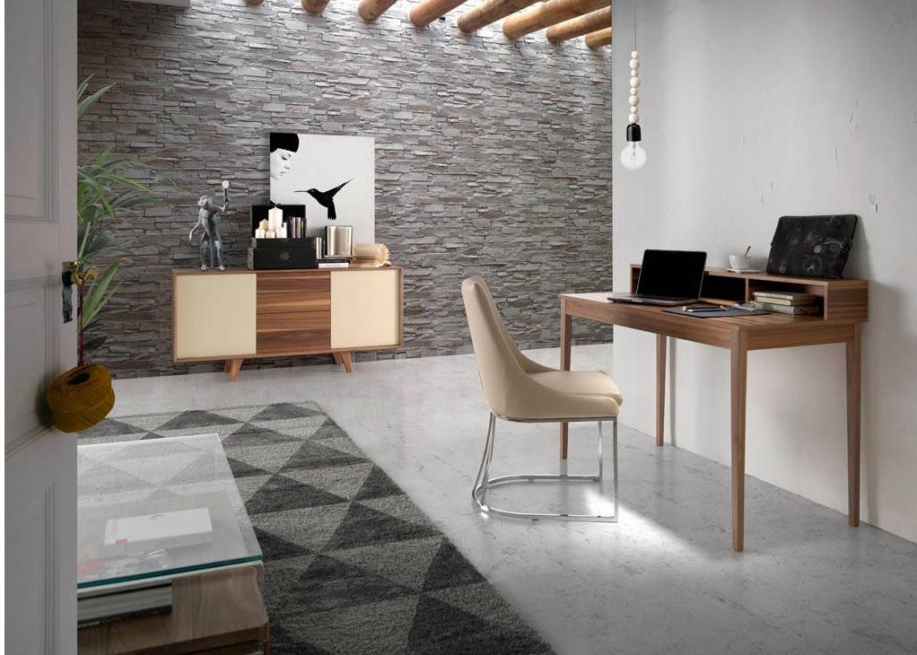 Письменный стол с полкой орех GOB-N5470 от Angel Cerda ANGEL CERDA  147519 Орех;коричневый  - Вид №2