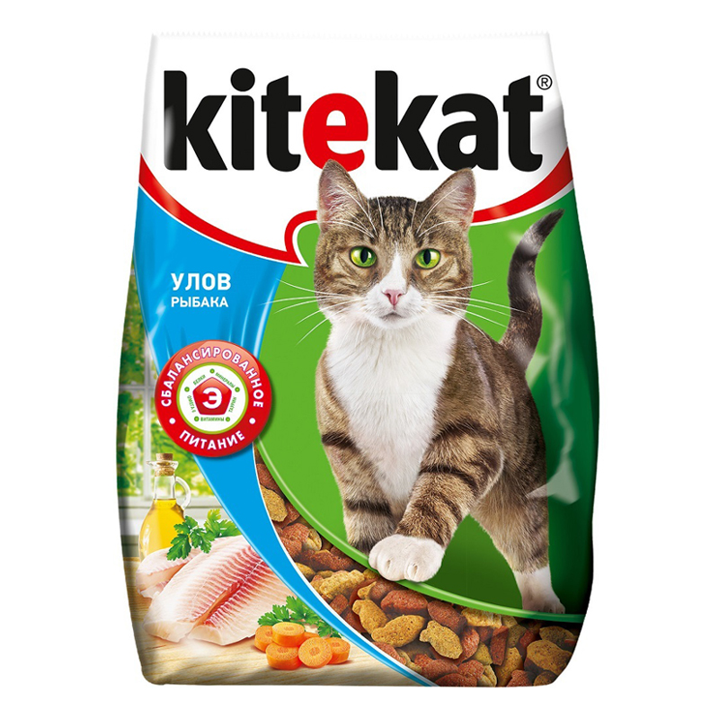 ПР0051333 Корм для кошек Улов рыбака сух. 15кг Kitekat 