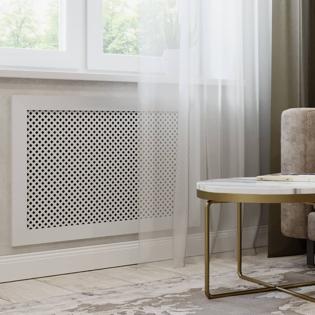 Экран для радиатора 90х60 см Глория белый STELLA Standart STSR-1074 - Вид №1