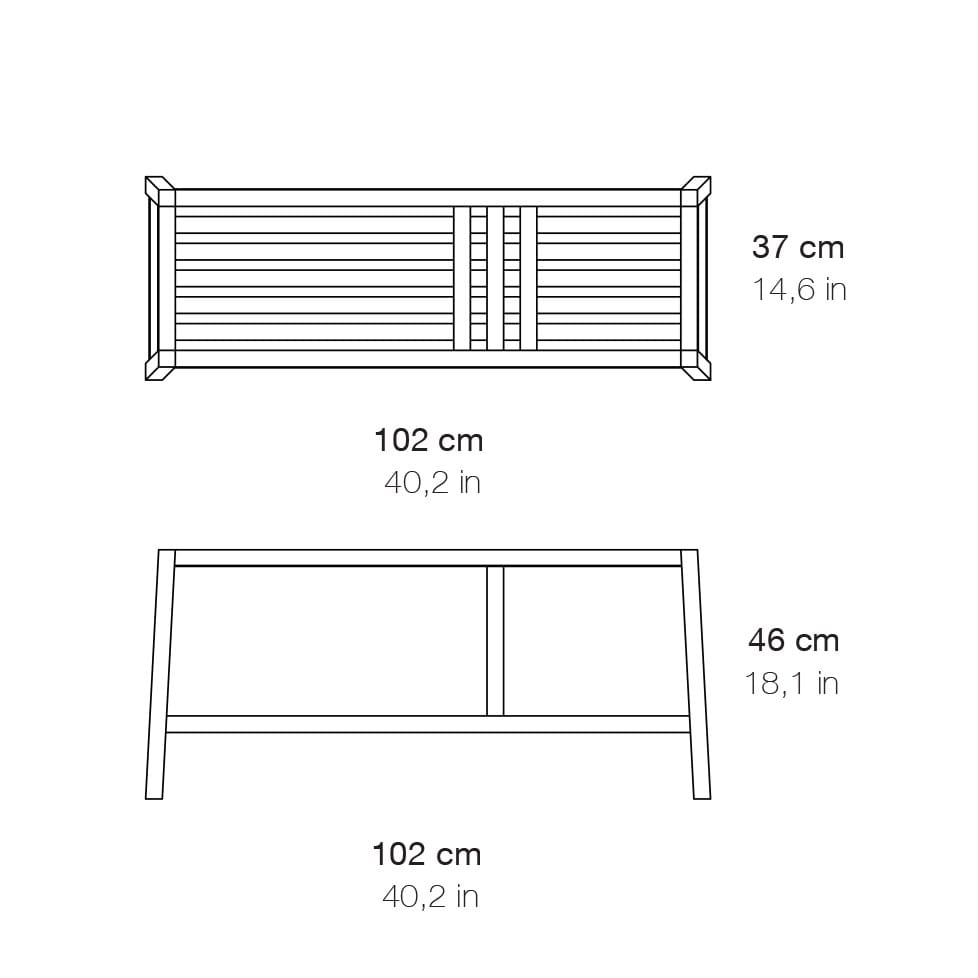Дубовая скамья Branca Lisboa Tween ARCH-00025974 - Вид №5