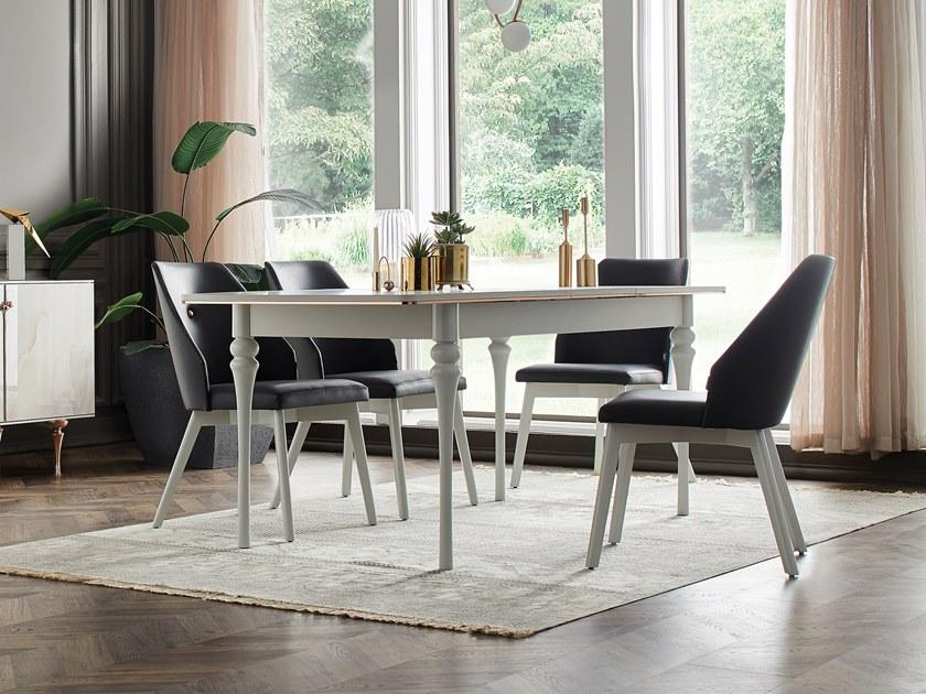 Enza Home Прямоугольный раздвижной деревянный стол Piedra sun-id-1508272 - Вид №3