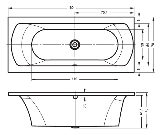 BB4200500000000_lux8 Ванна Riho Lima Santreyd - Вид №4