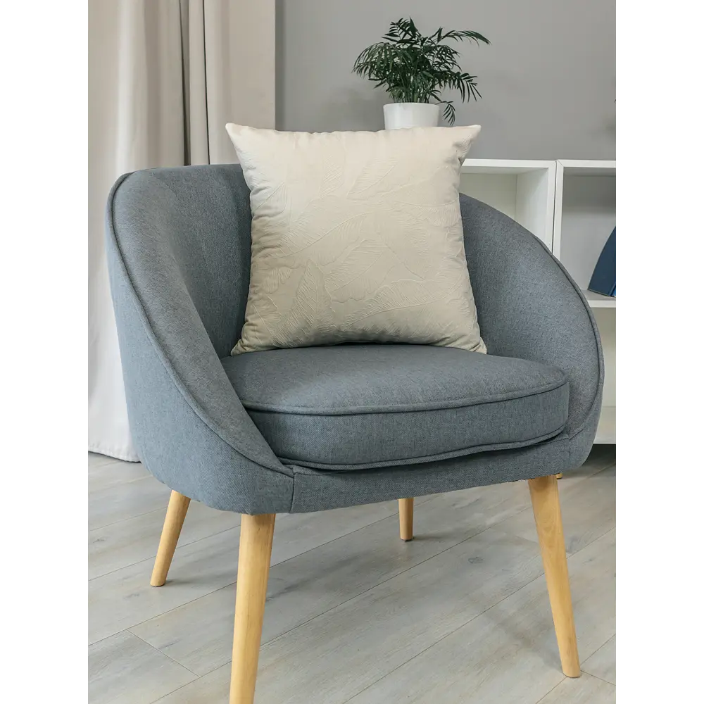 Подушка декоративная Linen Way Infinity Лист 45x45 см цвет кремовый STLM-2012320 - Вид №3