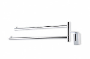 Q16(08) Stil Haus Quid, полотенцедержатель двойной поворотный, цвет хром