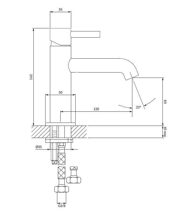 Смеситель для раковины OMNIRES Y ARCH-00094408 - Вид №32