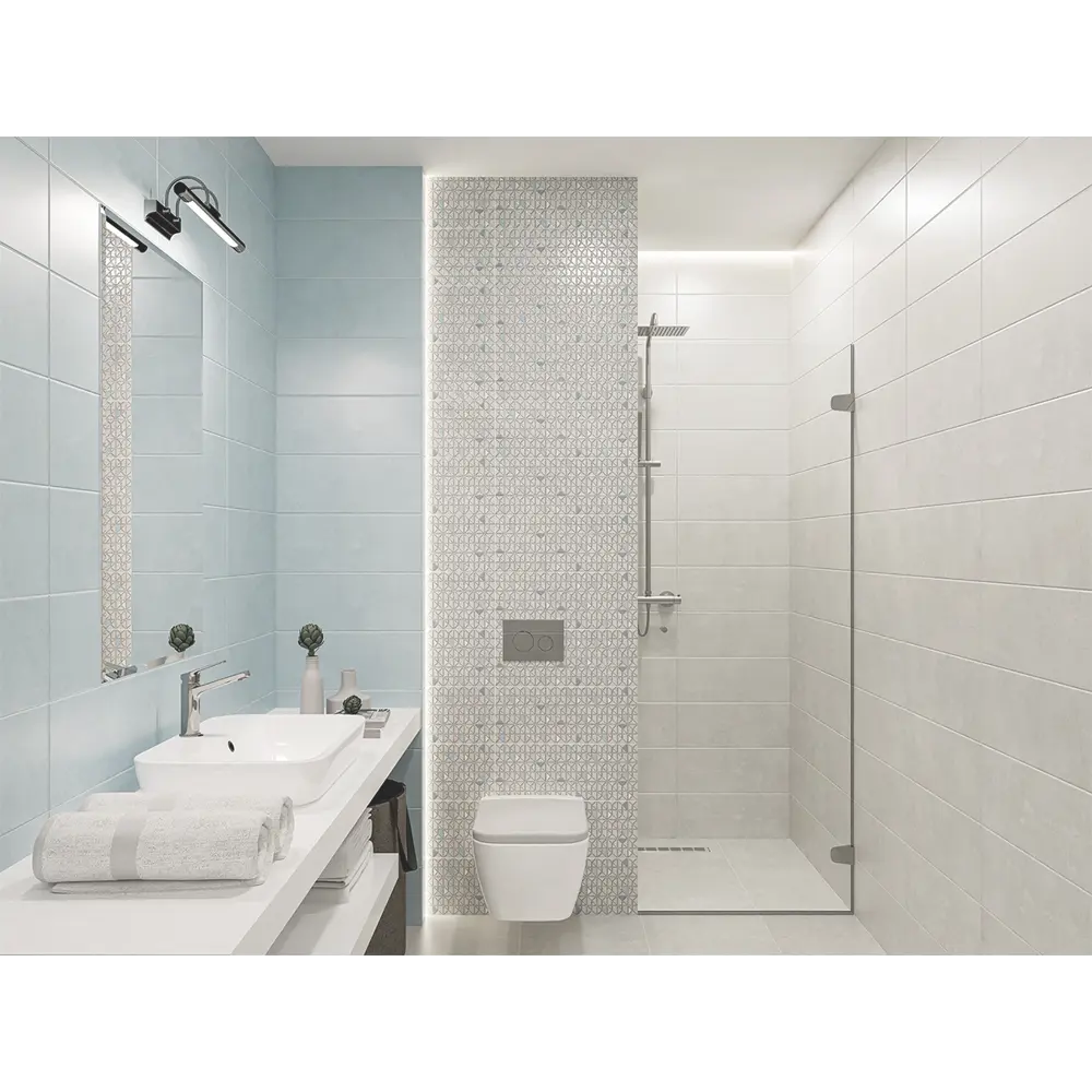 Плитка настенная Azori Trent Gris 20.1x50.5 см 1.52 м² матовая цвет серый STLM-2105275 - Вид №7
