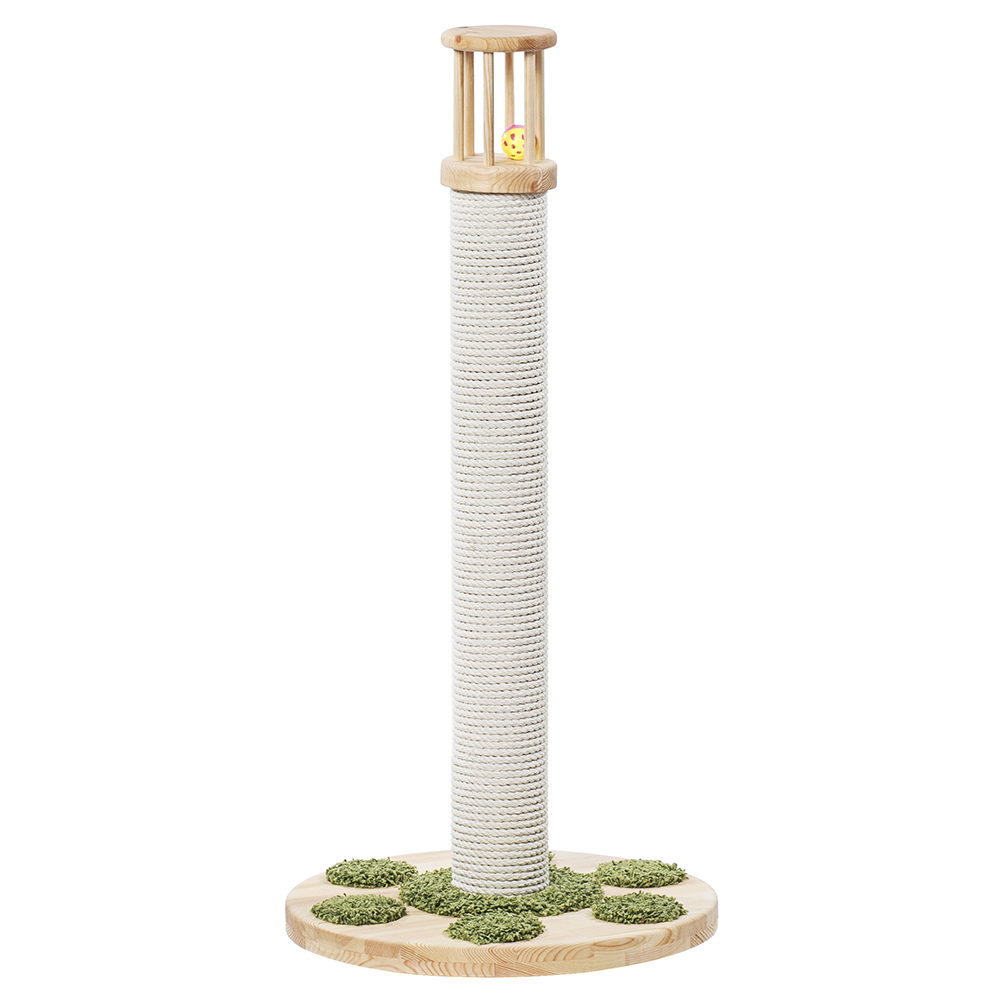 ПР0026166 Когтеточка для кошек Деревянная Столбуся 50х98см ПУШОК 