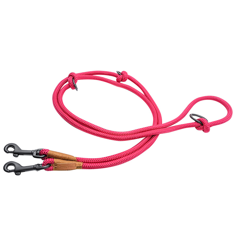 ПР0050146 Поводок для собак Rope 9х2000мм розовый Great&Small 
