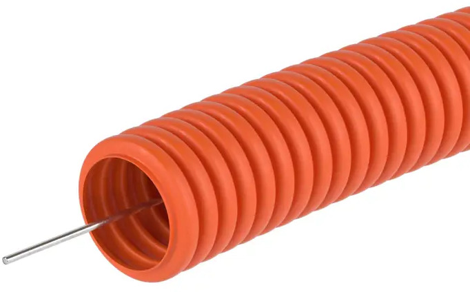 Гофрированная труба DKC для кабеля D20 мм 100 м с протяжкой 85174898