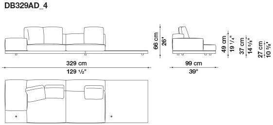 B&B Italia Кожаный диван Dock sun-id-1441060 - Вид №108