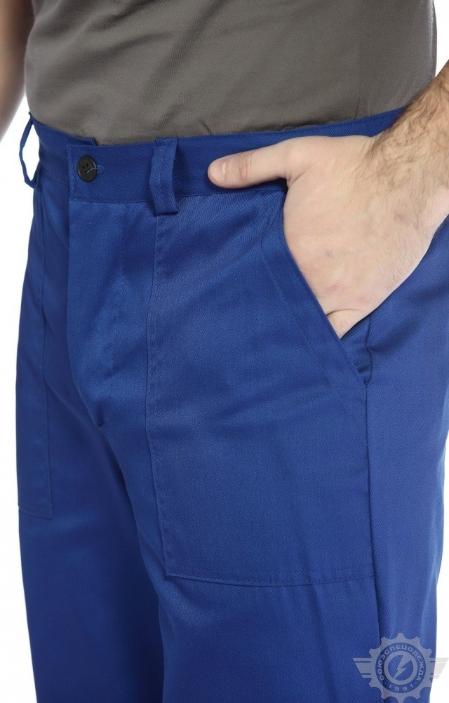 65397 Костюм "Труд" василек-серый  Летняя спецодежда  размер 52-54/182-188  - Вид №14