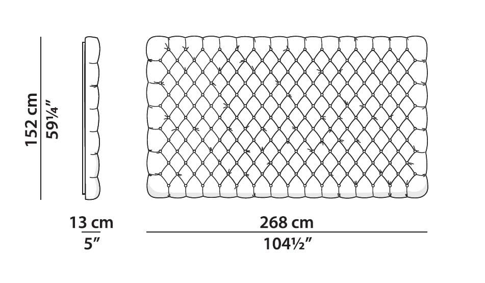 Двуспальная кровать с мягкой спинкой Baxter HEAVEN ARCH-00100755 - Вид №4