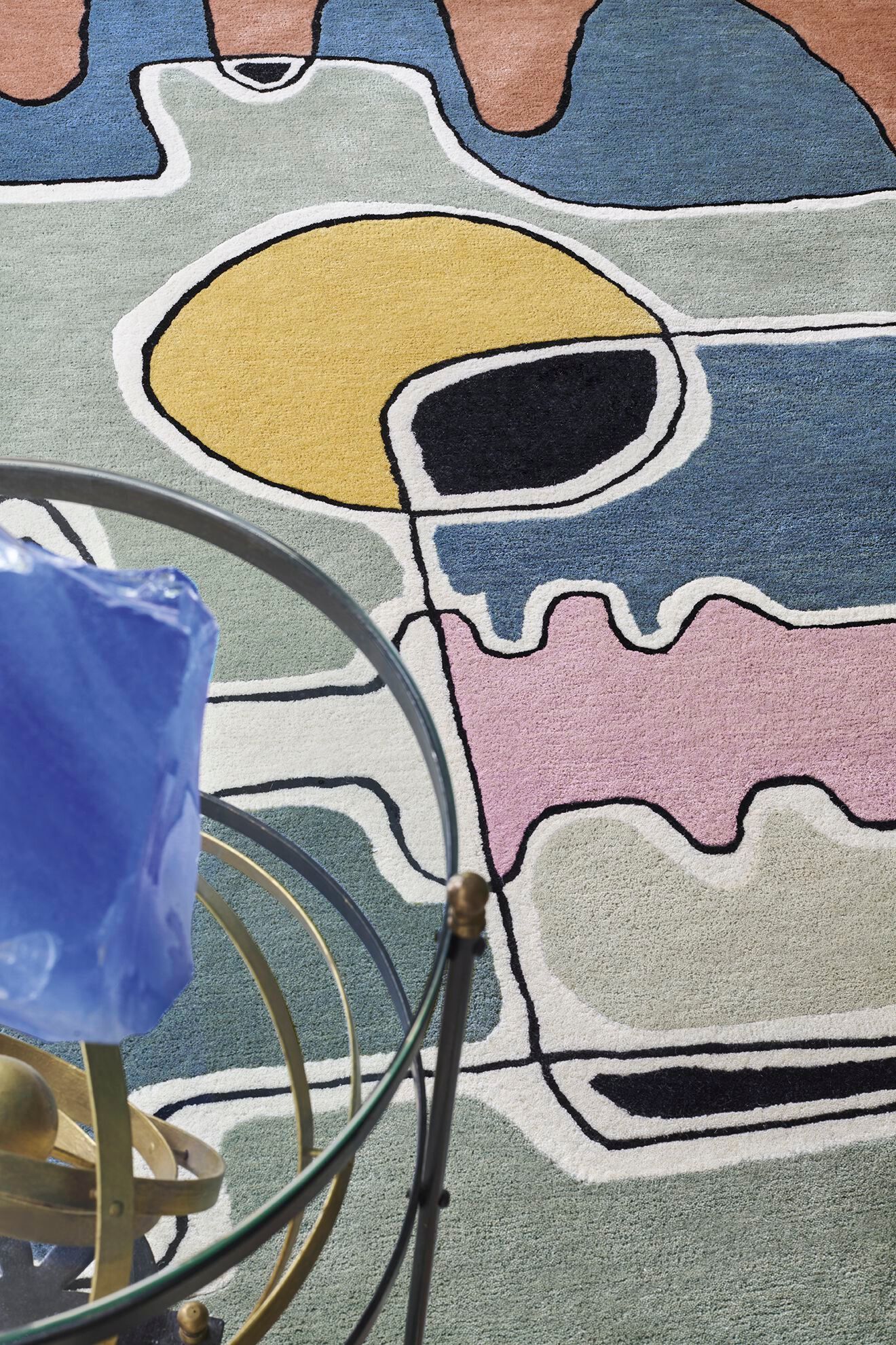 Шерстяной прямоугольный ковер с рисунком Toulemonde Bochart TETE A TETE MULTI ARCH-00012726 - Вид №1