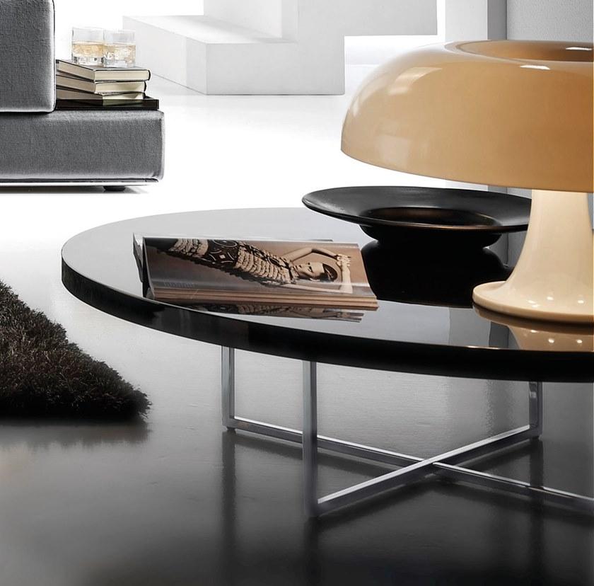 Former In Italia Круглый журнальный столик из лакированного дерева My way plus sun-id-1349380 - Вид №2