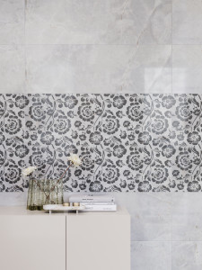 Пол / керамогранит с мраморным эффектом