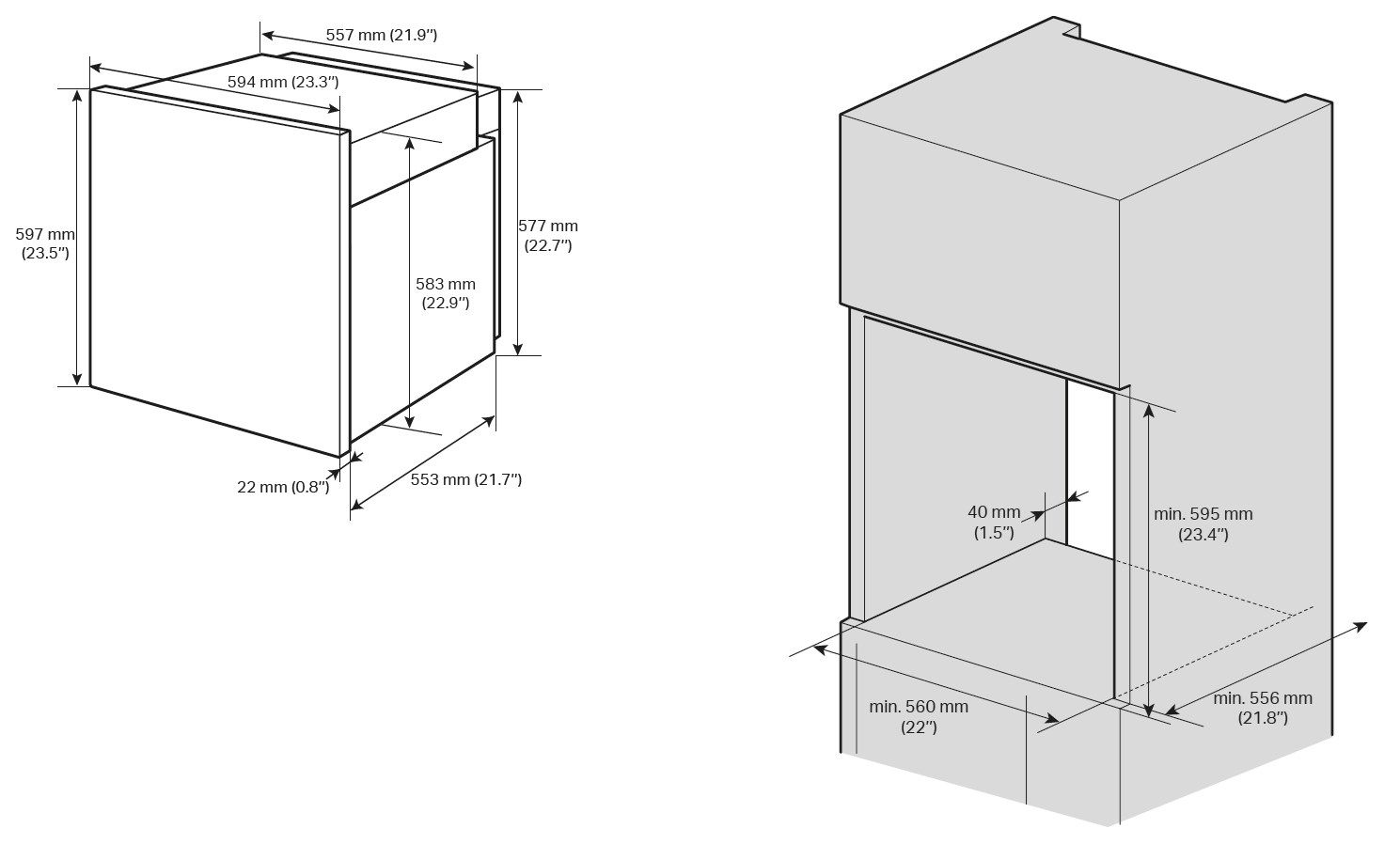 Паровая комбинированная печь SKS | Signature Kitchen Suite SKSOV2411S ARCH-00035067 - Вид №4