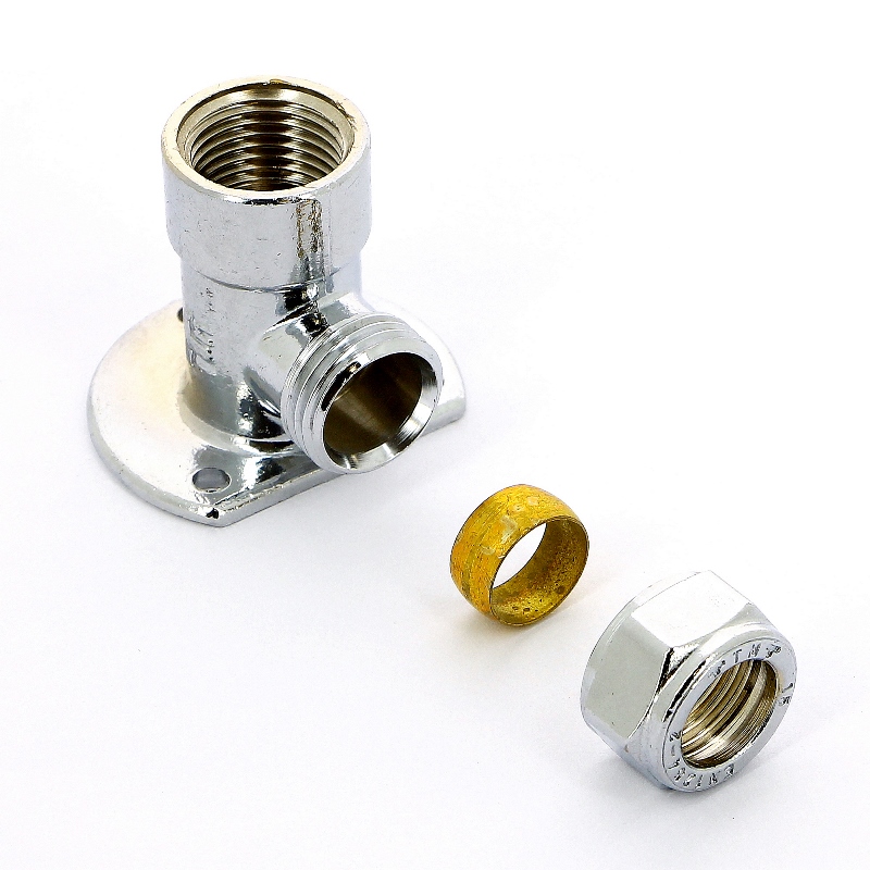 Водорозетка обжим-В никелированная TIEMME 18х3/4" 1100181 - Вид №4