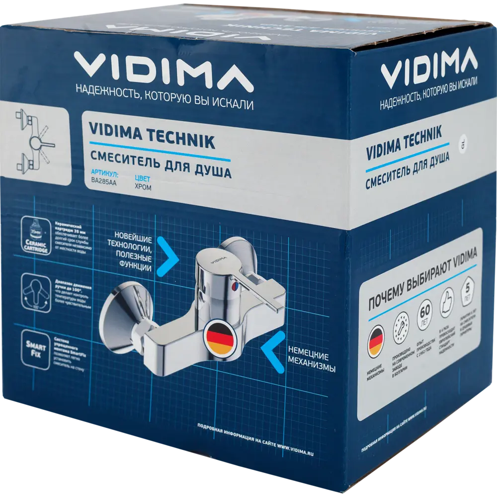 Смеситель для душа Vidima Technik BA285AA однорычажный цвет хром 17405303 STLM-2210549 - Вид №3