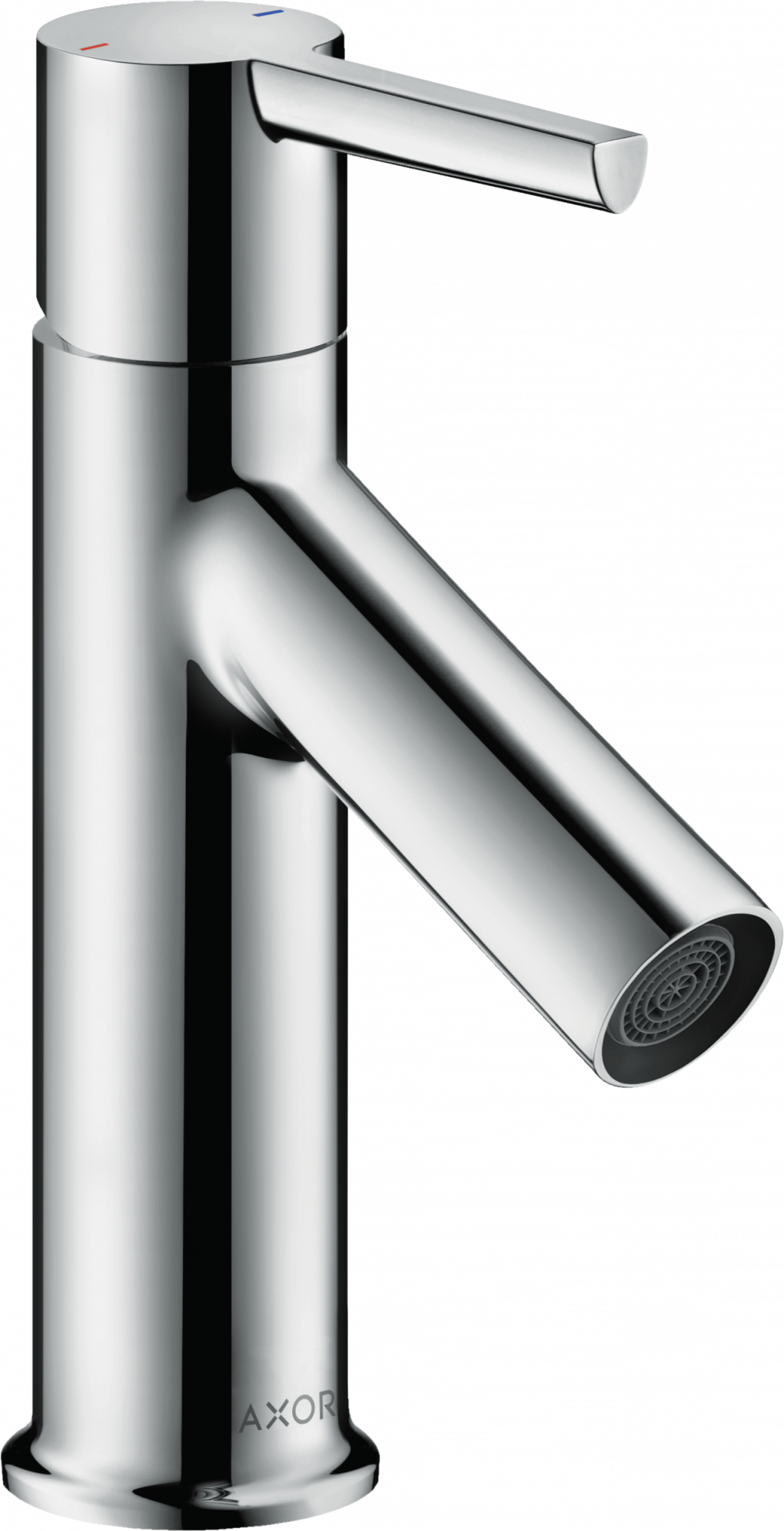 10102000 Смеситель для раковины 80, однорычажный, с рычажной ручкой, для умывальников со сливным гарнитуром AXOR STARCK