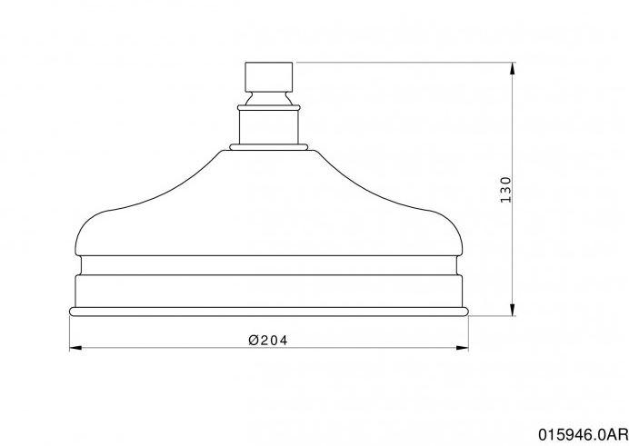 Bronces Mestre Душевая лейка Gold Rain Shower system 015946.0ar.00 - Вид №1