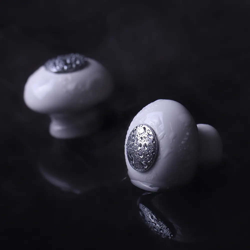 Керамическая ручка-кноб LARVIJ для мебели в белом цвете 87828314 STLM-0075961 - Вид №3