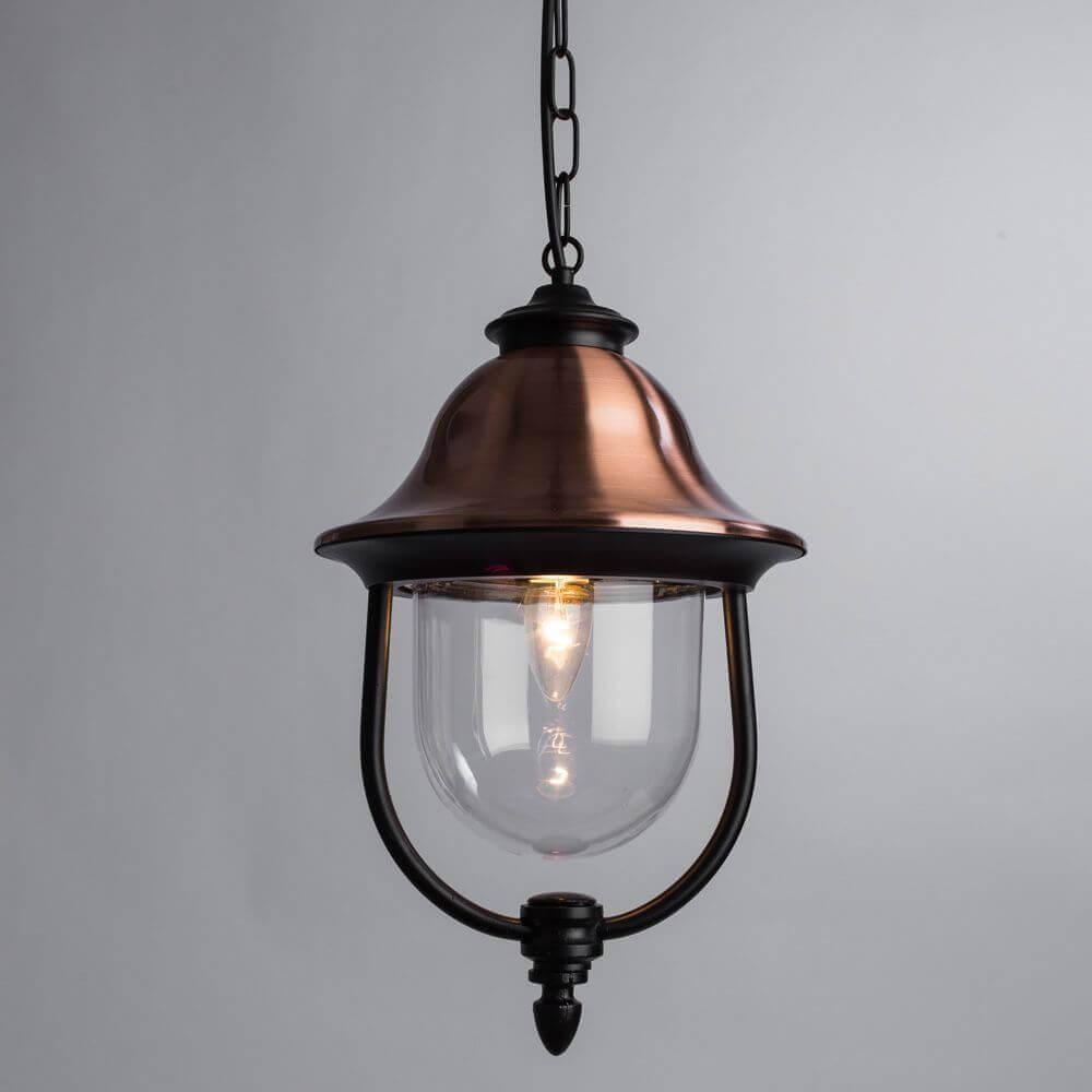 Уличный подвесной светильник золотистый Arte Lamp Barcelona A1485SO-1BK ARTE LAMP ФОНАРЬ 00-3898564 Золото  - Вид №2