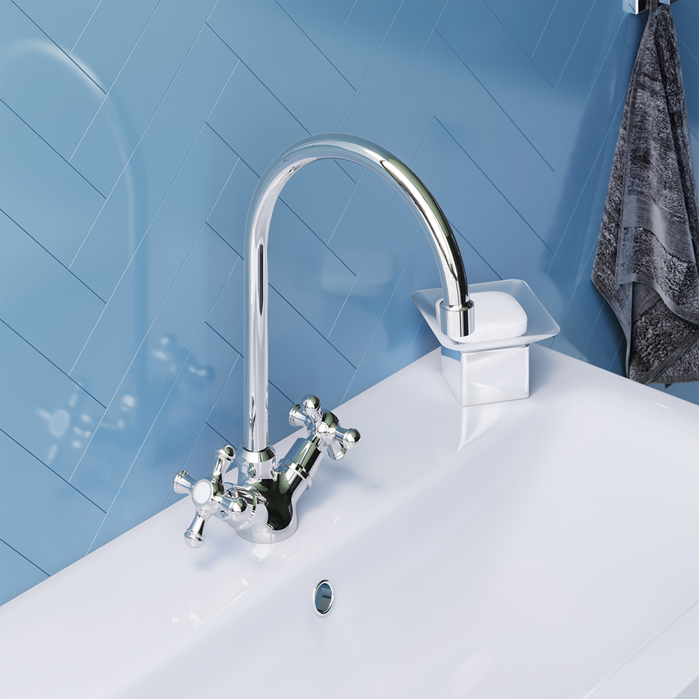 230210000 смеситель для умывальника без дк Damixa Retro - Вид №1