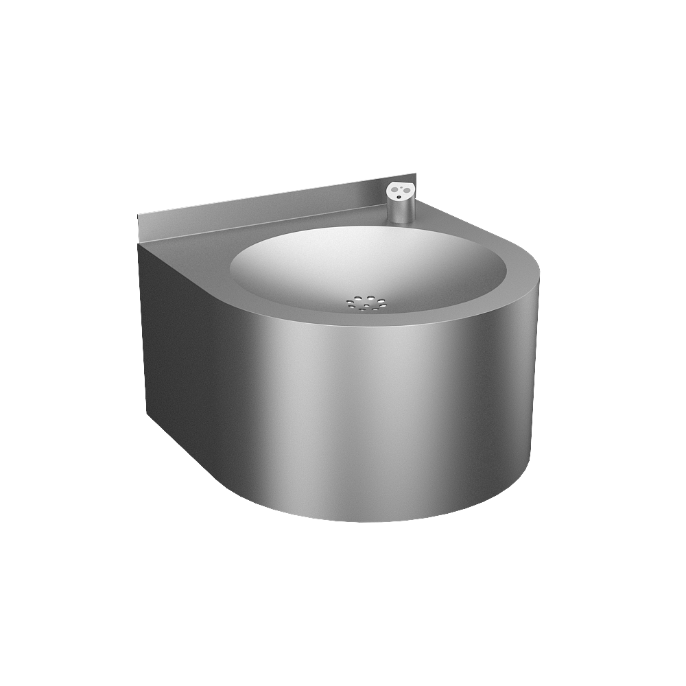 93621 Нержавеющий питьевой фонтан с автоматической арматурой, 24 В пост. SANELA 