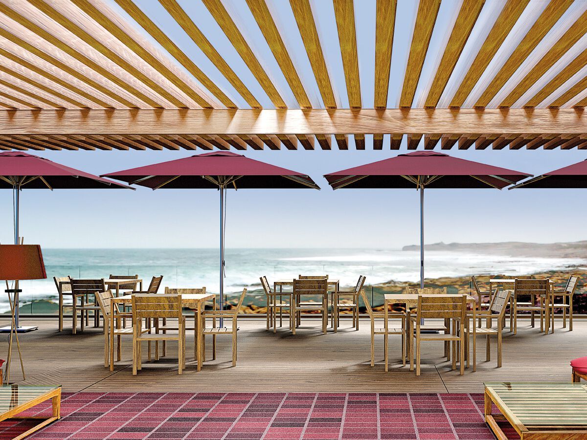 Зонтик с центральным полюсом Ombrellificio Poggesi PARTY ARCH-00032116 - Вид №1