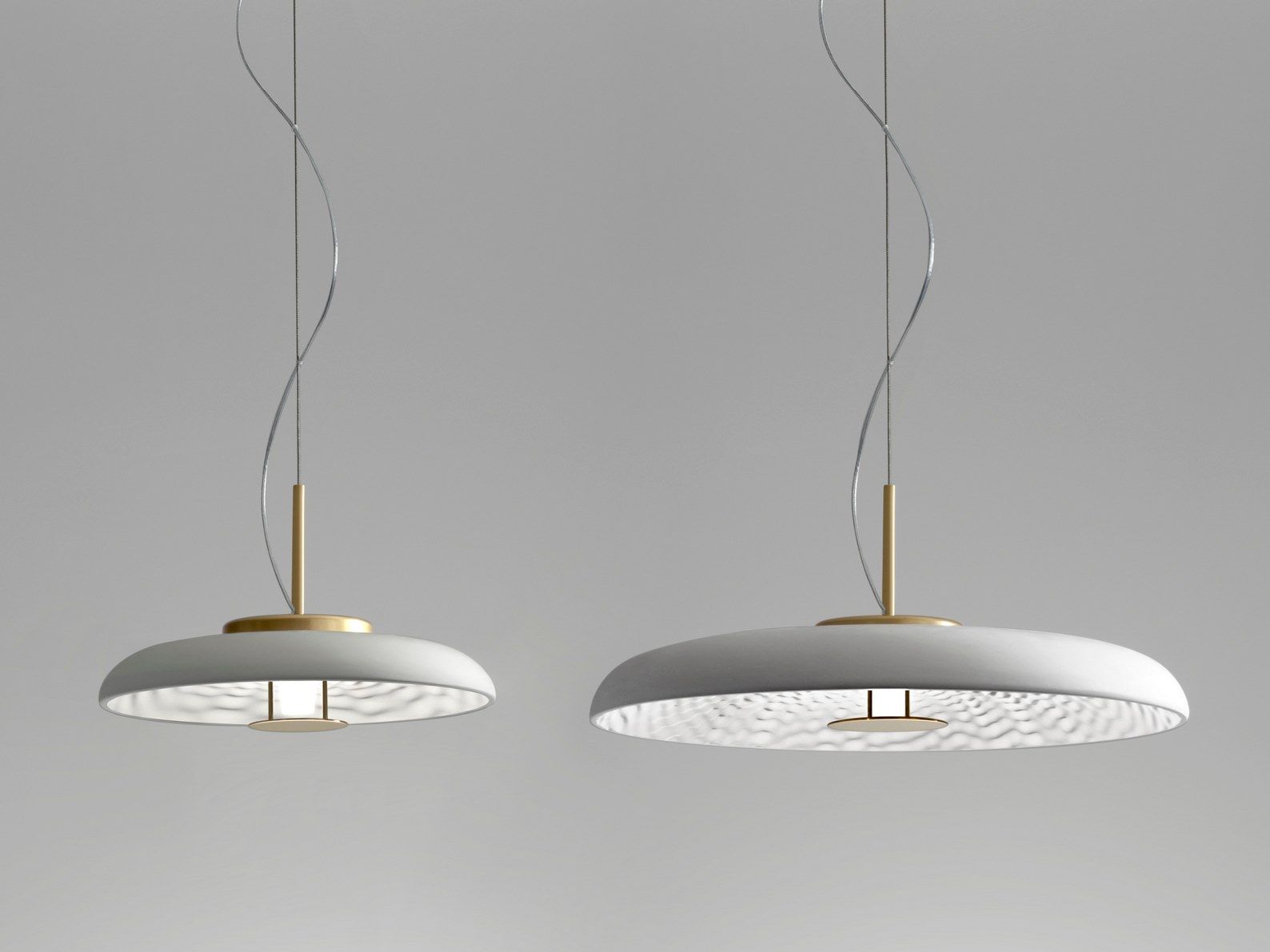 Светодиодный подвесной светильник из штукатурки и латуни RADAR INTERIOR Pulse ARCH-00041441 - Вид №1