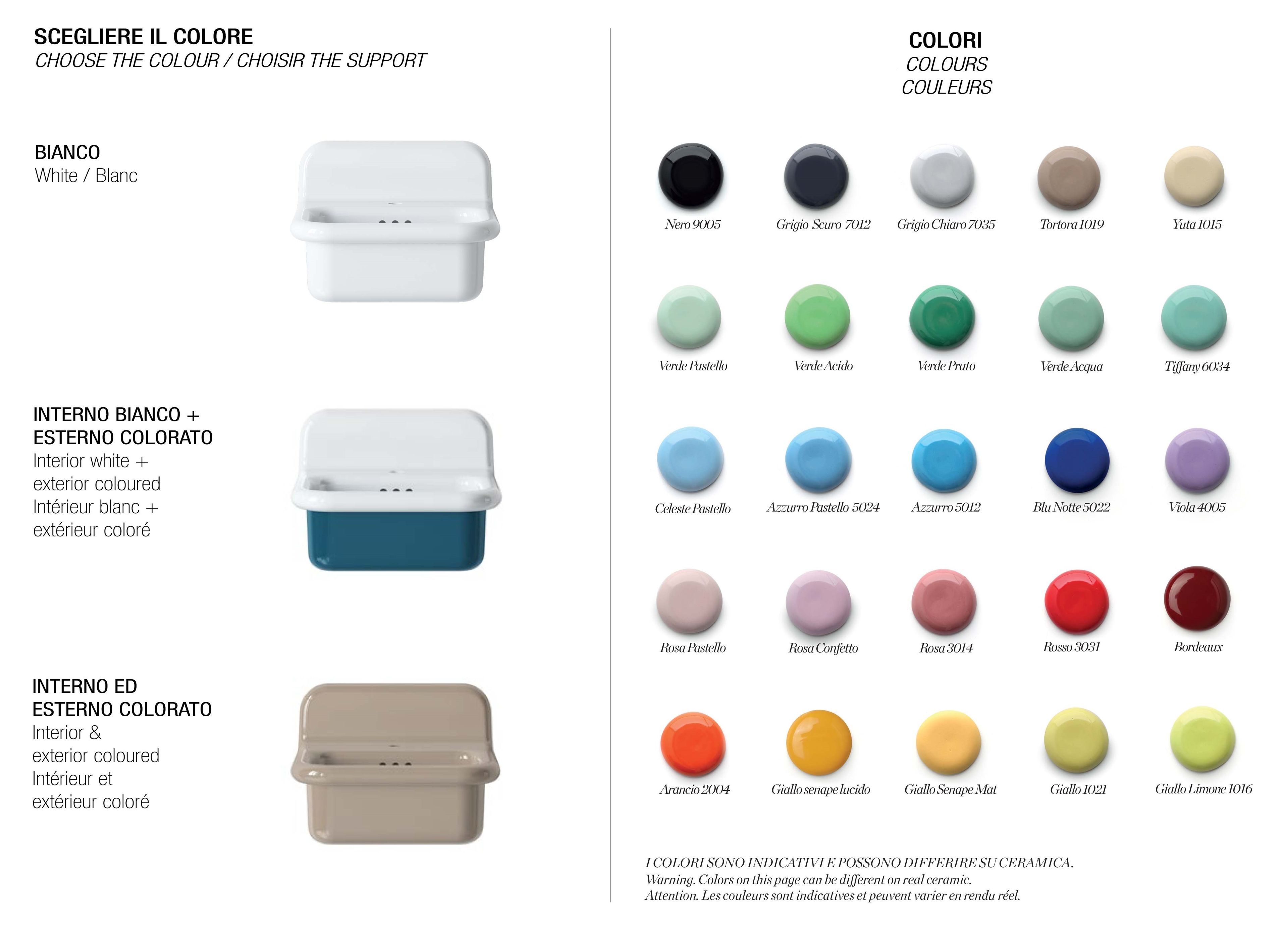 Прямоугольная керамическая подвесная раковина с переливом BLEU PROVENCE True Colors Lite ARCH-00056984 - Вид №2