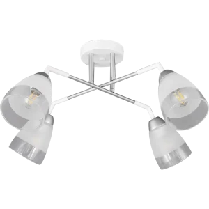 Люстра потолочная Jlight Fobo 3141/4C цвет белый/серебро 84315599 STLM-2014445