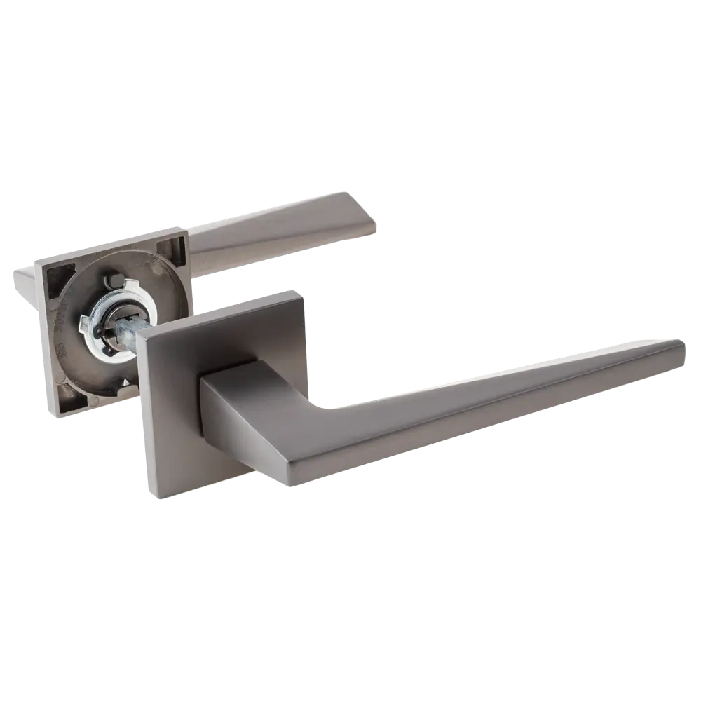 Дверная ручка на розетке Armex H-30171-A без запирания цвет графит STLM-2159181